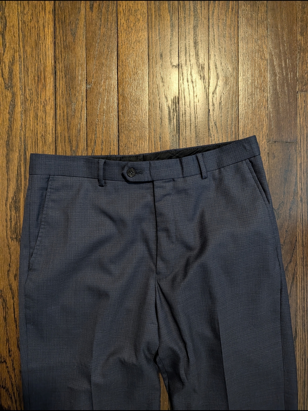 Jos. A. Bank Men's Dark Navy Textured Two-Button Suit - Picture 8 of 8